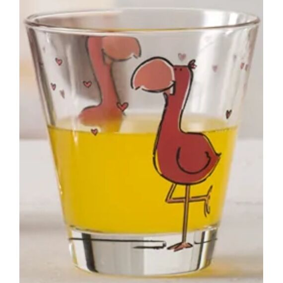 LEONARDO Flamingo 6 Stück(e) 215 ml, Farbe: Pink, Transparent