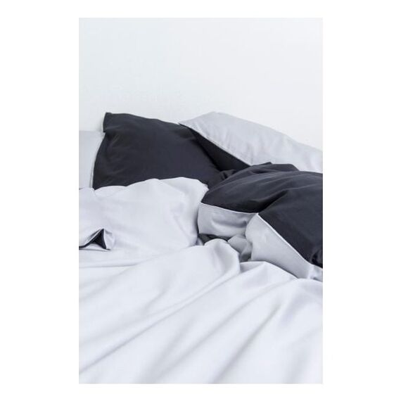 Nobilium Mia Bettbezug Anthrazit, Silber Baumwolle, Satin 160 x 210 cm, 2 image