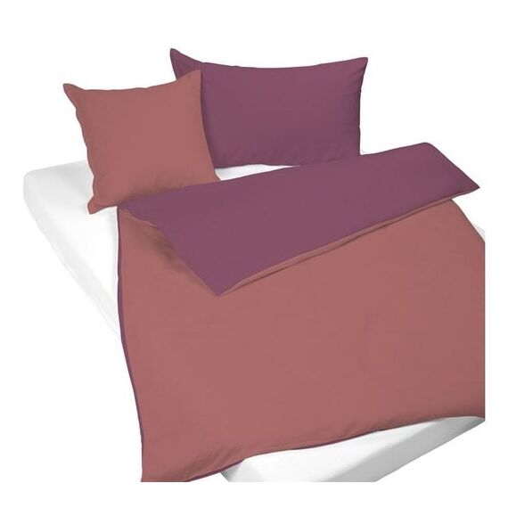 Nobilium Mia Bettbezug Malve, Rose Baumwolle, Satin 200 x 210 cm