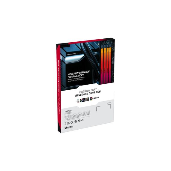 Kingston Technology FURY 24GB 8000MT/s DDR5 CL38 DIMM Renegade RGB Weiß, 5 image