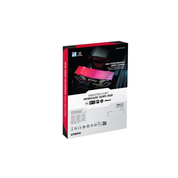 Kingston Technology FURY 48GB 8800MT/s DDR5 CL42 CUDIMM (2er-Kits) Renegade RGB Silver, 3 image