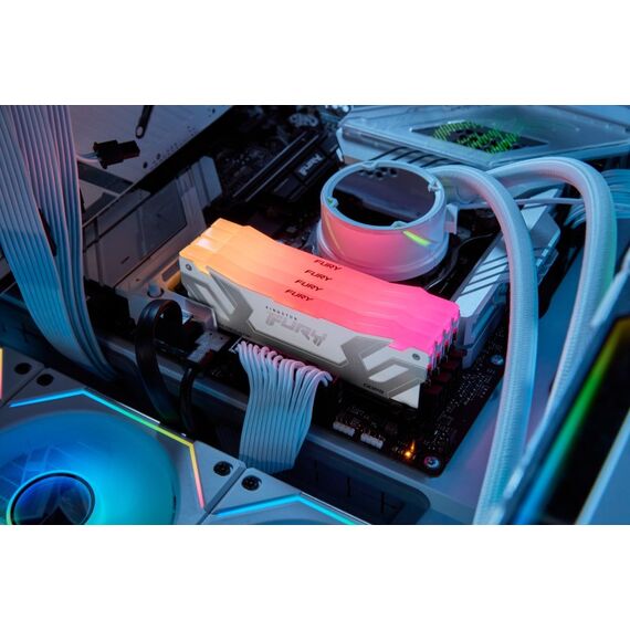Kingston Technology FURY 24GB 8800MT/s DDR5 CL42 CUDIMM Renegade RGB Weiß, 5 image
