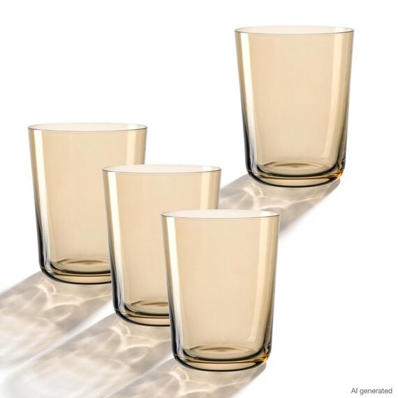 LEONARDO Trinkglas LEGGERO 330 ml tosca 4er-Set