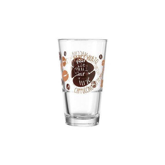 Montana 042196 Kaffeeglas Braun, Transparent 330 ml