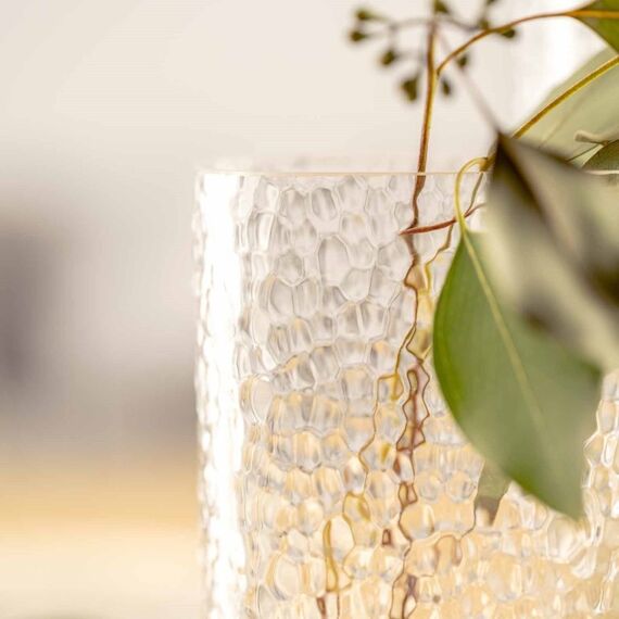 LEONARDO MARTELLO Vase Vase in quadratischer Form Glas Transparent, 4 image