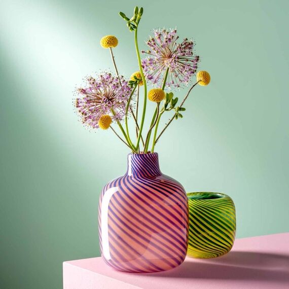 LEONARDO FILO COLORI Vase andere Glas Pink, 9 image