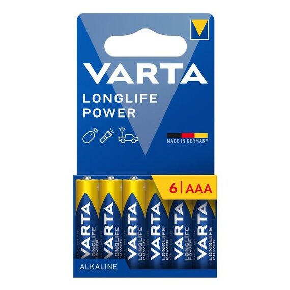 Varta Longlife Power AAA Einwegbatterie Alkali