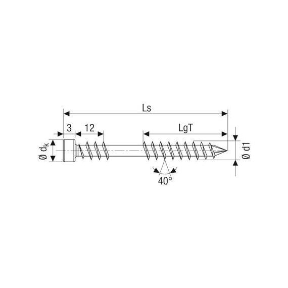 SPAX 0537000500703 Schraube/Bolzen 70 mm 100 Stück(e)