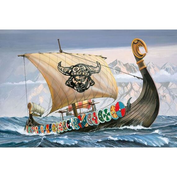 Revell Viking Ship Modell eines Segelschiffs Montagesatz 1:50