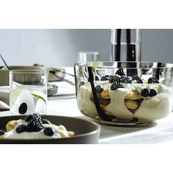 LEONARDO ALVEO Obstschale 2,5 l Rund Glas Graubraun 1 Stück(e), 3 image