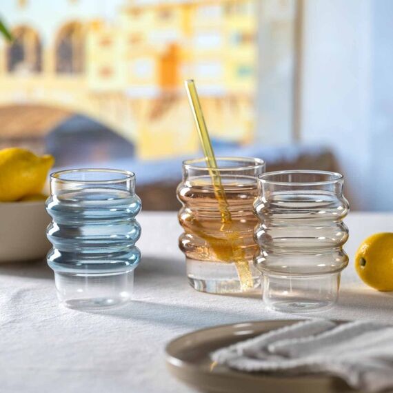 LEONARDO Trinkglas SOLE 440 ml apricot 2er-Set, 3 image