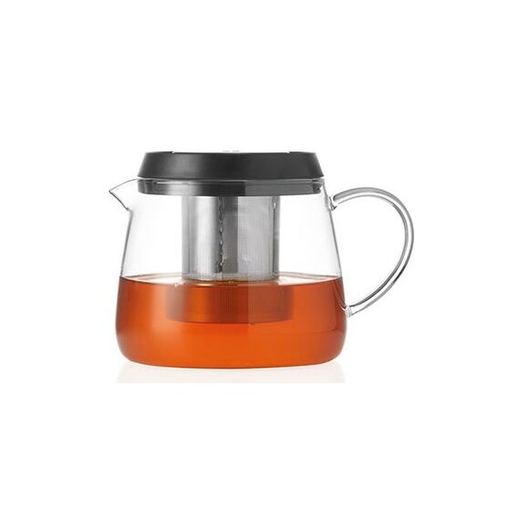 Montana 057238 Teekanne Einzelne Teekanne 1300 ml Schwarz, Transparent