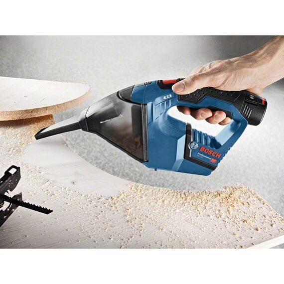 Bosch GAS 12V Professional Handstaubsauger Schwarz, Blau, Rot Beutellos, 2 image