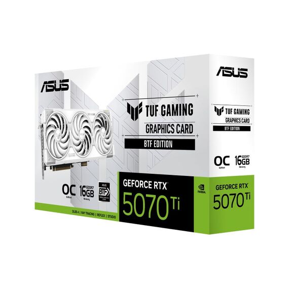 ASUS TUF Gaming TUF-RTX5070TI-O16G-BTF-WHITE NVIDIA GeForce RTX 5070 Ti 16 GB GDDR7, 11 image