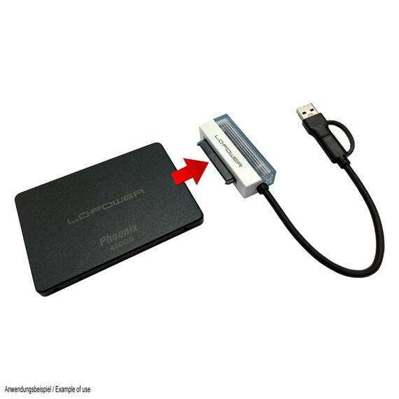 LC-Power LC-ADA-USB-SATA-25 Schnittstellenkarte/Adapter, 3 image