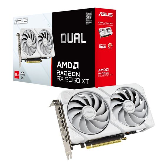 ASUS Dual -RX9060XT-16G-WHITE AMD Radeon RX 9060 XT 16 GB GDDR6, 13 image