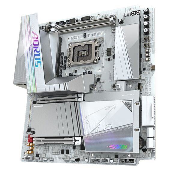 GIGABYTE Z890 AORUS TACHYON ICE Mainboard – Intel Core Ultra (Serie 2) Prozessoren, 18+1+2 Phasen VRM, bis zu 9500 MHz DDR5 (O.C), 1 x PCIe 5.0 + 3 x PCIe 4.0, Wi-Fi 7, 5 GbE LAN, USB 3.2 Gen 2x2, 4 image