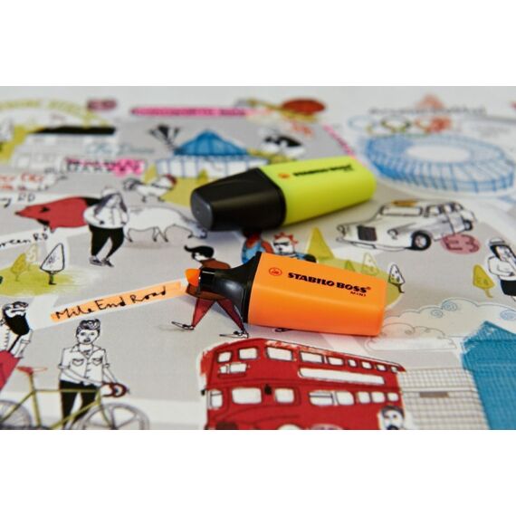 STABILO BOSS MINI Marker 3 Stück(e) Meißel Blau, Pink, Gelb, 4 image
