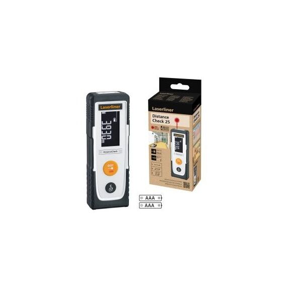 Laserliner DistanceCheck 25 Laser-Distanzmessgerät Schwarz, Weiß 25 m, 5 image