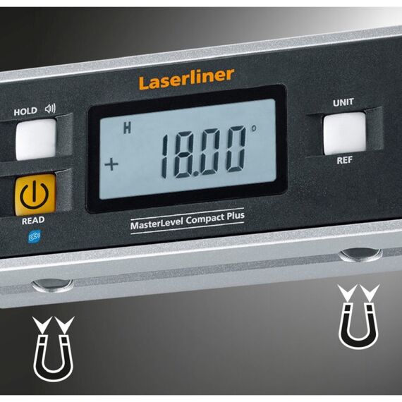 Laserliner MasterLevel Compact Plus Wasserwaage Schwarz, Grau