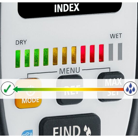 Laserliner MultiWet-Finder Plus Drinnen Elektronisches Hygrometer Schwarz, Weiß, 2 image