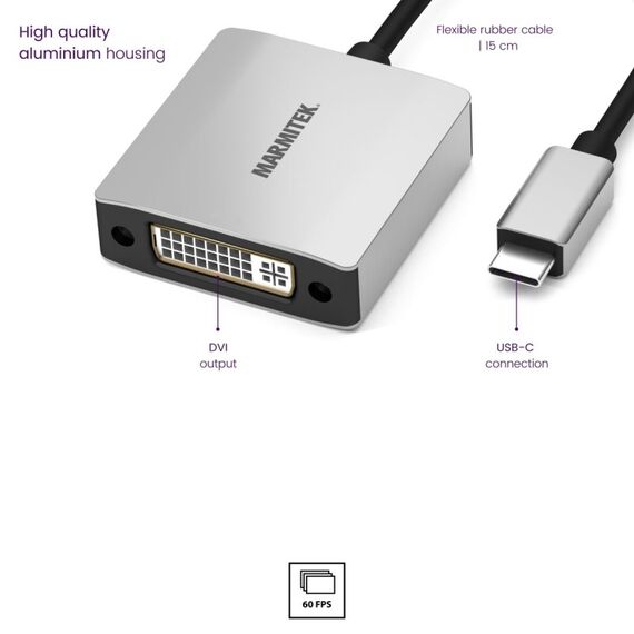 Marmitek Connect USB C auf DVI - USB-C auf DVI Adapter, 4 image