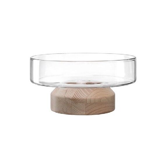 LEONARDO Legno Vase Vase mit runder Form Transparent, Holz