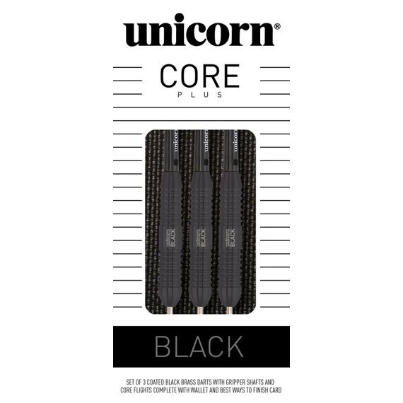Unicorn Core Plus Black Stahlspitze 3 Stück(e)