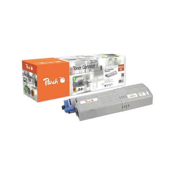 Peach Tonermodul magenta kompatibel zu OKI 46490402