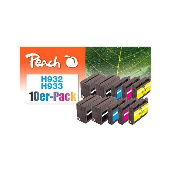 Peach 0F319976 Druckerpatrone 10 Stück(e) Schwarz, Cyan, Magenta, Gelb