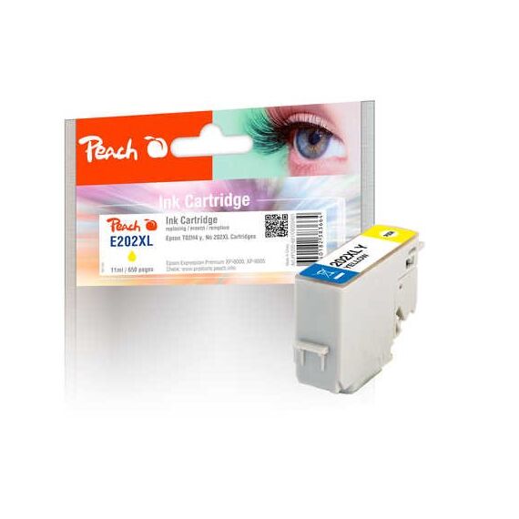 Peach 320401 Druckerpatrone 1 Stück(e) Kompatibel Hohe (XL-) Ausbeute Gelb