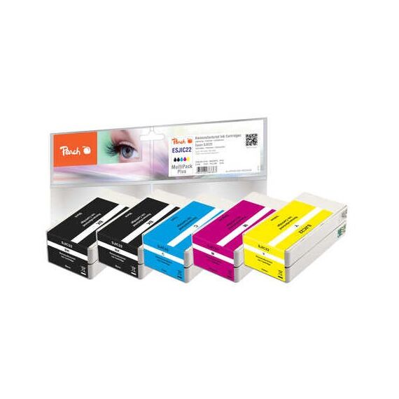 Peach 320458 Druckerpatrone 5 Stück(e) Kompatibel Schwarz, Cyan, Magenta, Gelb