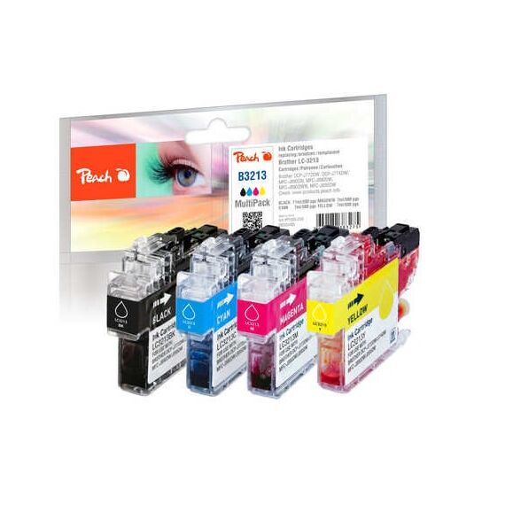 Peach PI500-259 Druckerpatrone 4 Stück(e) Kompatibel Schwarz, Cyan, Magenta, Gelb