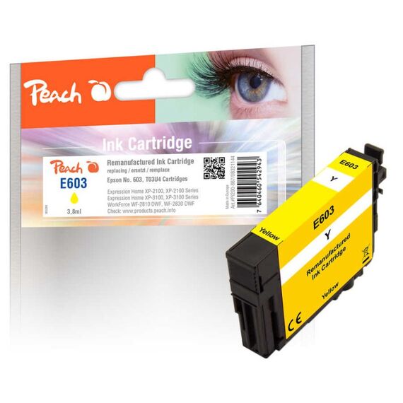 Peach 321144 Druckerpatrone 1 Stück(e) Kompatibel Standardertrag Gelb