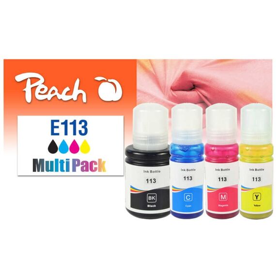 Peach 321322 Druckerpatrone 4 Stück(e) Kompatibel Standardertrag Schwarz, Cyan, Magenta, Gelb