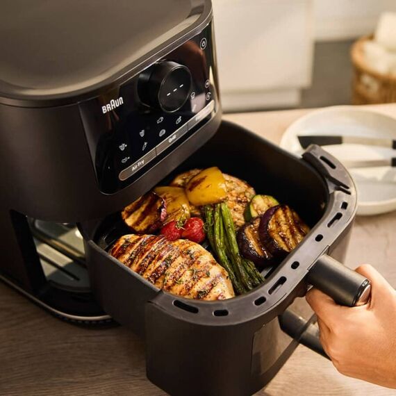 Braun MultiFry 5 HF 5075IBK Einzelbild 6 l Eigenständig 2000 W Heißluftfritteuse Schwarz, 5 image