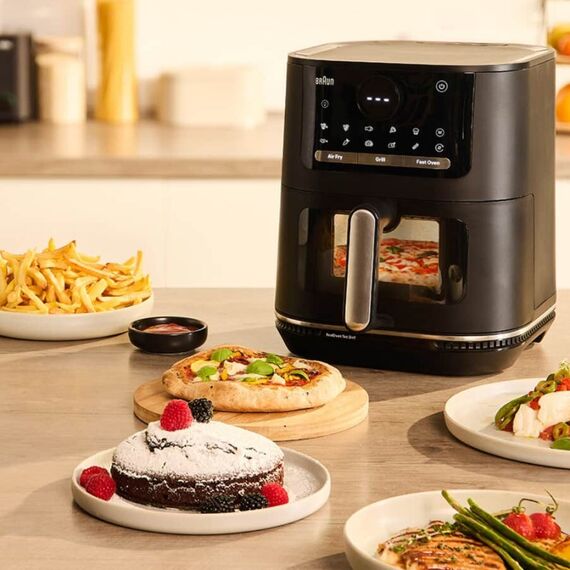 Braun MultiFry 5 HF 5075IBK Einzelbild 6 l Eigenständig 2000 W Heißluftfritteuse Schwarz, 8 image
