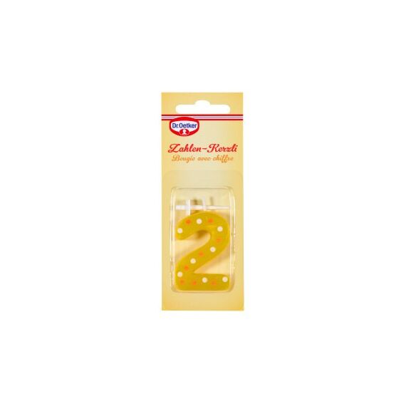 Dr. Oetker 1-46-214200 Kuchenkerze/Wunderkerze Gelb 1 Stück(e)