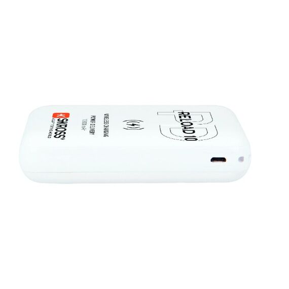 Skross RELOAD 10 Qi PD 10000 mAh Kabelloses Aufladen Weiß