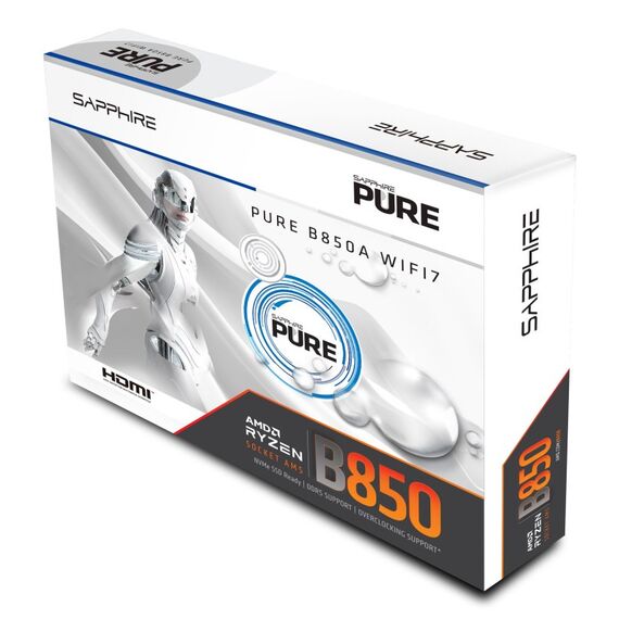 Sapphire PURE B850A WIFI 7 AMD B850 Sockel AM5 ATX, 5 image