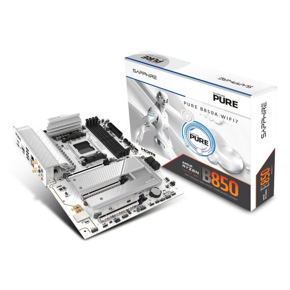Sapphire PURE B850A WIFI 7 AMD B850 Sockel AM5 ATX, 6 image