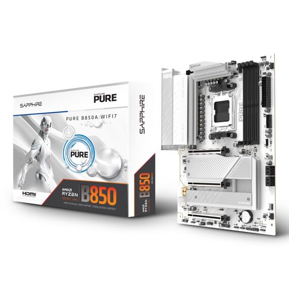 Sapphire PURE B850A WIFI 7 AMD B850 Sockel AM5 ATX, 7 image