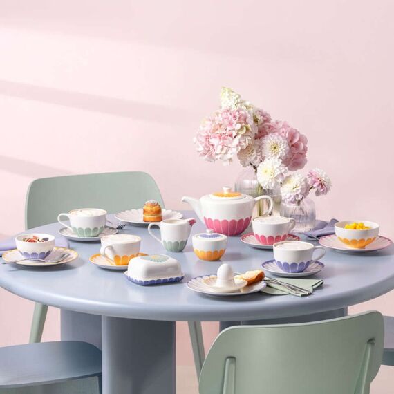 Villeroy & Boch Fleur Tasse Weiß, Gelb Cappuccino 1 Stück(e), Farbe: Weiß, Gelb, 4 image