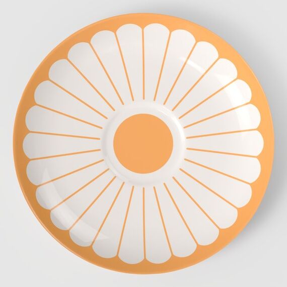 Villeroy & Boch Fleur Untertasse Porzellan Gelb, Weiß 1 Stück(e), Farbe: Gelb, Weiß
