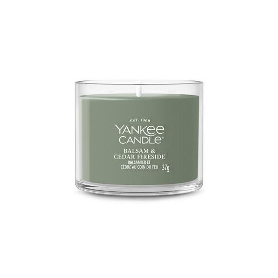 Yankee Candle Balsam & Cedar Wachskerze Rund Süß, Gewürz Grün 1 Stück(e), Farbe: Grün