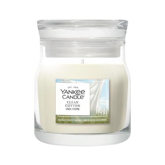 Yankee Candle Clean Cotton Wachskerze Rund Baumwolle Weiß 1 Stück(e)
