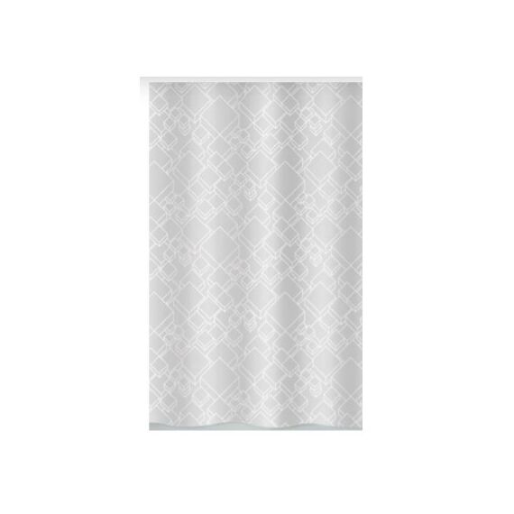 Spirella PEER Duschvorhang Ring Polyester Grau, Weiß