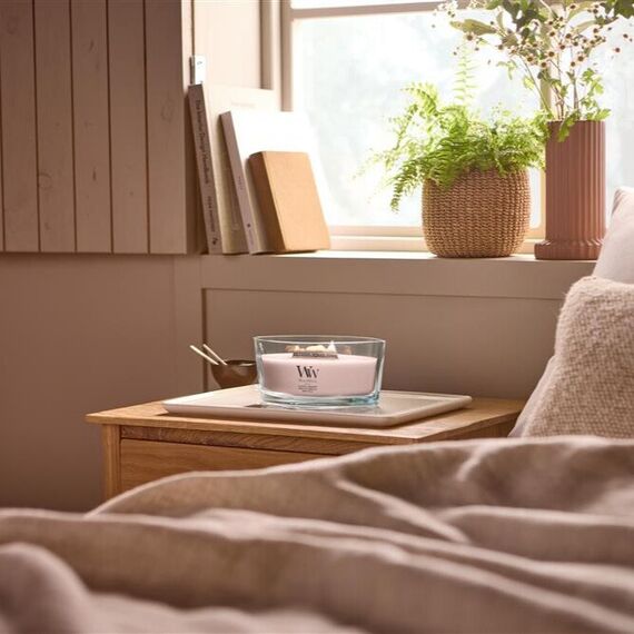 WoodWick Coastal Sunberry Wachskerze Ellipse Fruchtig Pink 1 Stück(e), Farbe: Pink