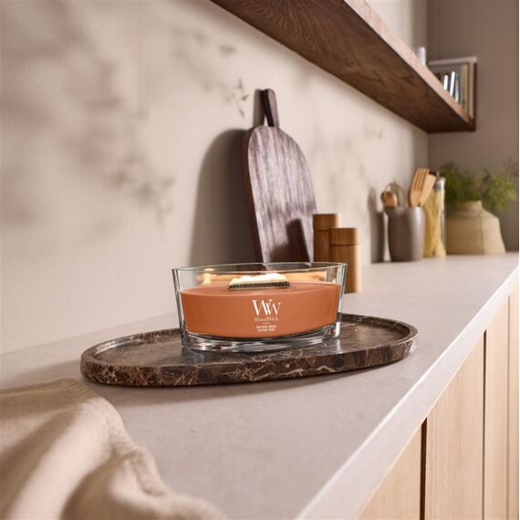 WoodWick Saffron Smoke Wachskerze Ellipse Safran Braun 1 Stück(e)