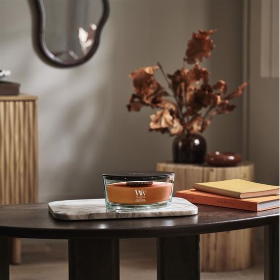 WoodWick Pumpkin Praline Wachskerze Ellipse Kürbis Braun 1 Stück(e)